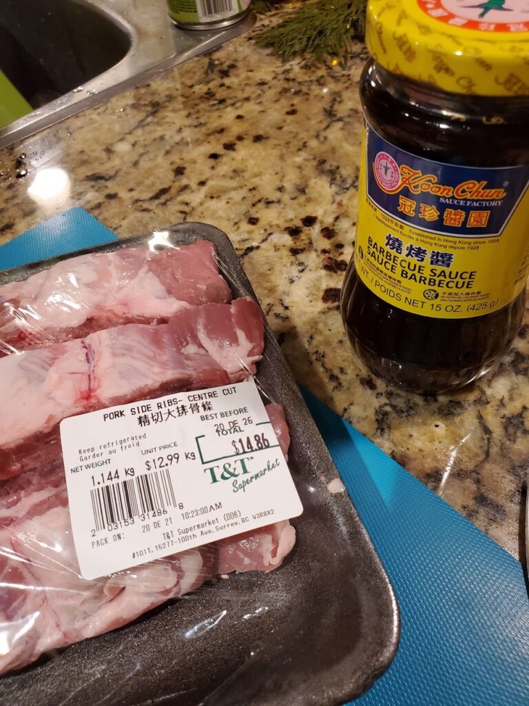 Chinese Spare Ribs Ingredients